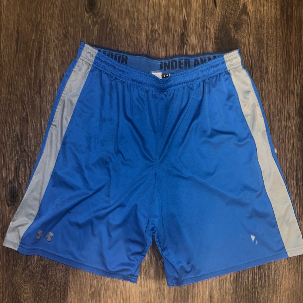 Under Armour Men's Athletic Shorts in Blue and Gray